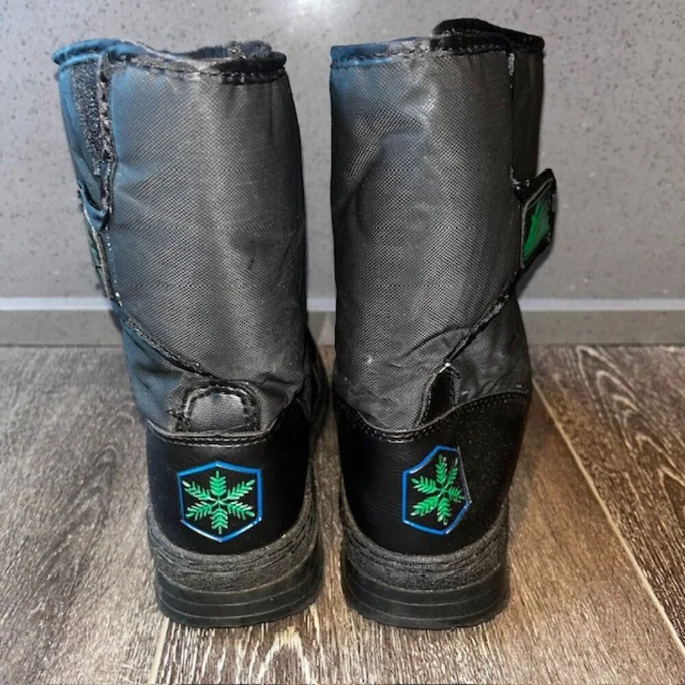 Itasca Ziggy WOS 804045 Mens 9/10 Snow Boot Black Round Toe Ankle Boots